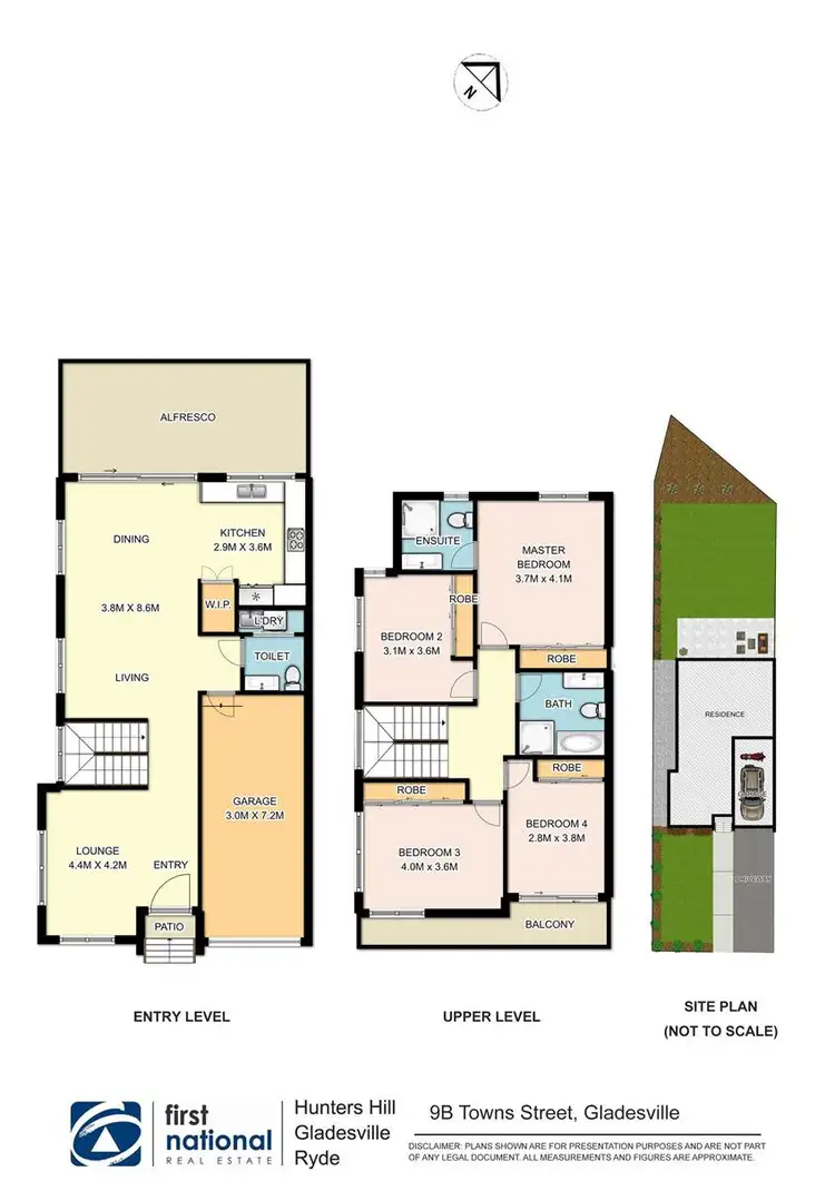 Floorplan of Homely semi-detached listing, 9B Towns Street, Gladesville NSW 2111
