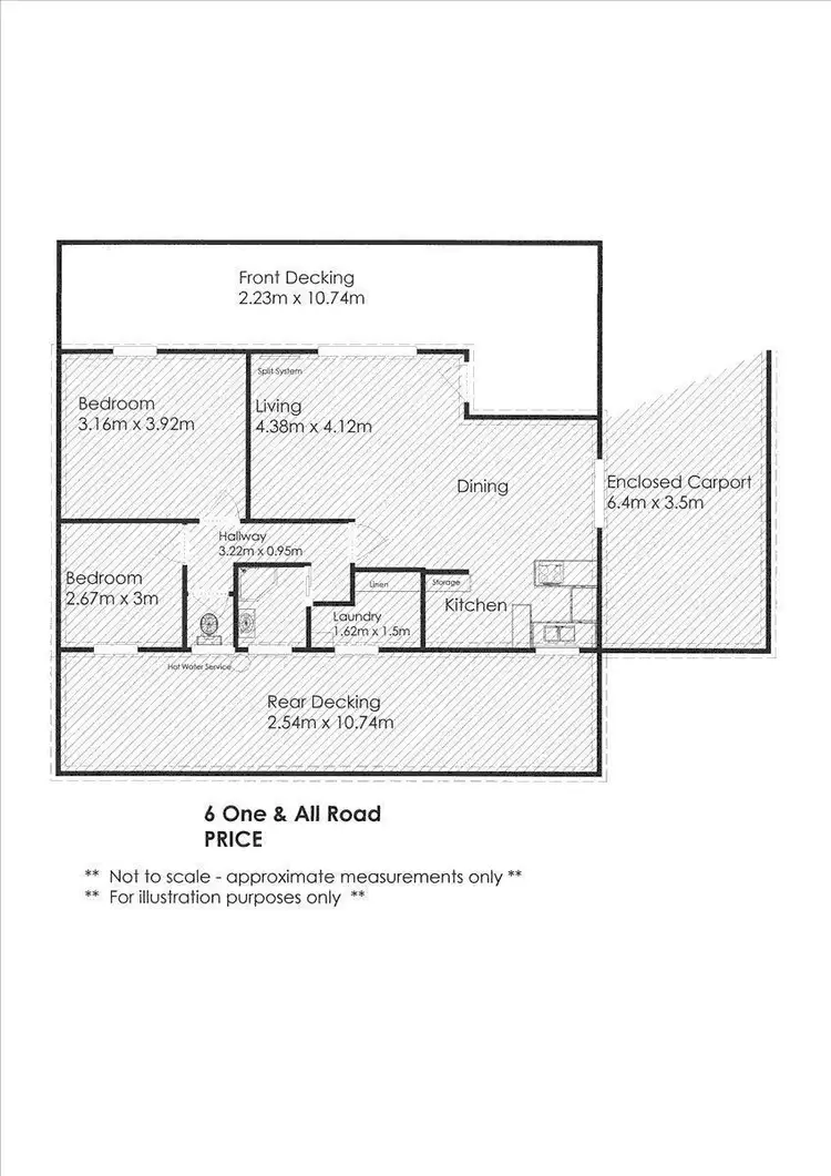 Floorplan of Homely house listing, 6 One and All Road, Price SA 5570