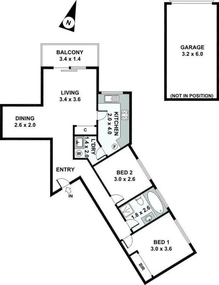 Floorplan of Homely apartment listing, 20/48 Florence Street, Hornsby NSW 2077