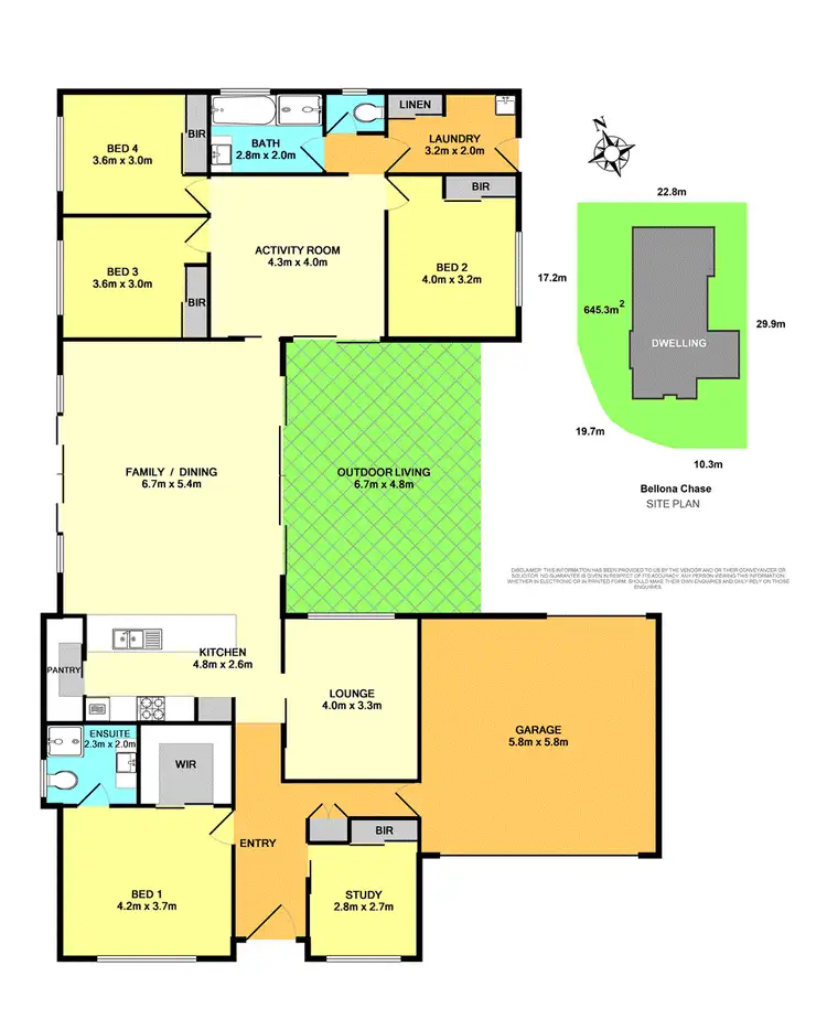 Floorplan of Homely house listing, 18 Bellona Chase, Cameron Park NSW 2285