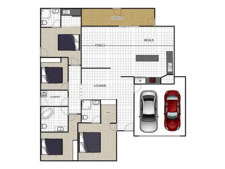 Floorplan of Homely house listing, 17 Moonbeam  Street, Springfield Lakes QLD 4300