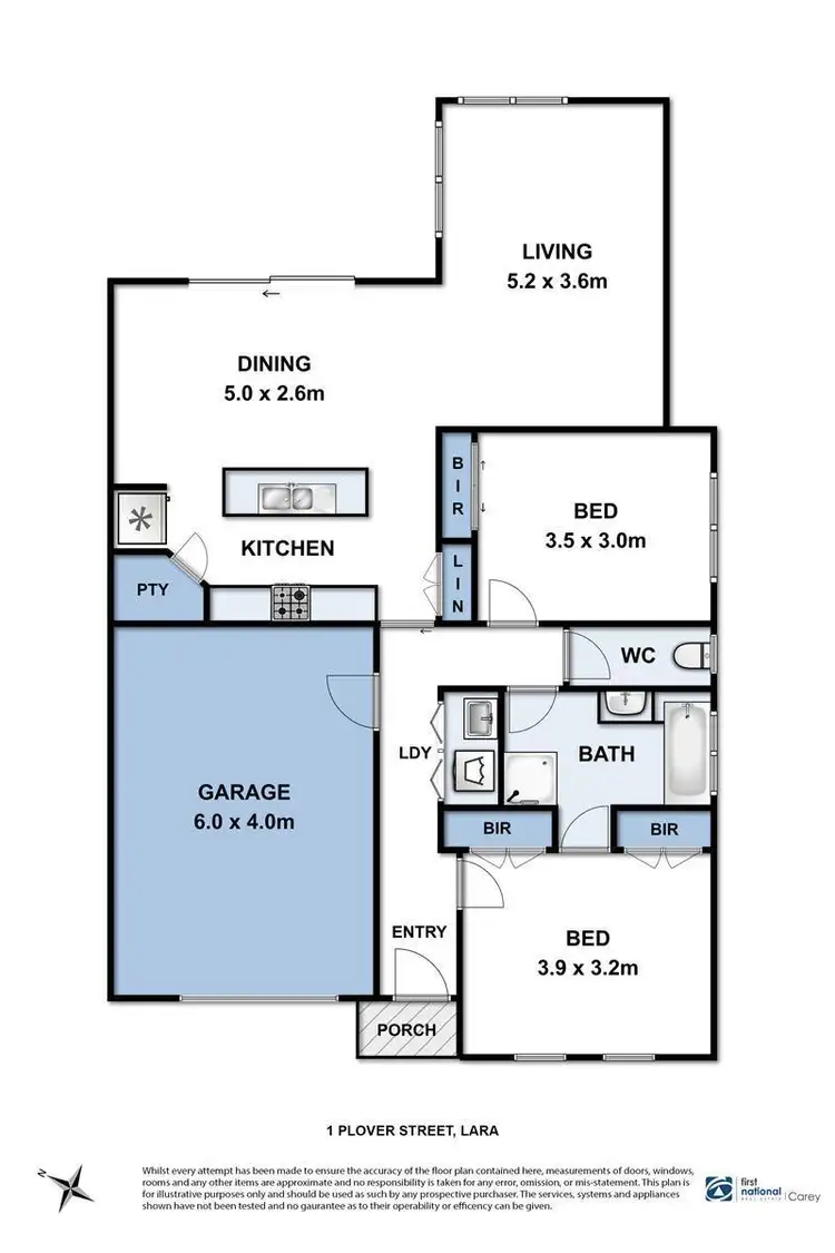 Floorplan of Homely house listing, 1 Plover Street, Lara VIC 3212