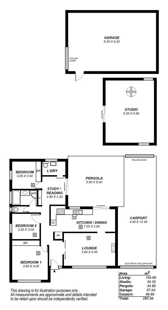 Floorplan of Homely house listing, 19 Fitzgerald Road, Pasadena SA 5042