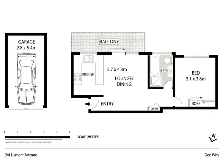 Floorplan of Homely unit listing, 9/4 Lismore Avenue, Dee Why NSW 2099