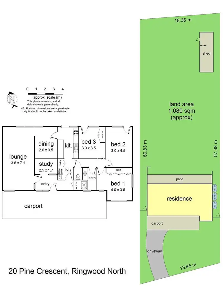 Floorplan of Homely house listing, 20 Pine Crescent, Ringwood North VIC 3134