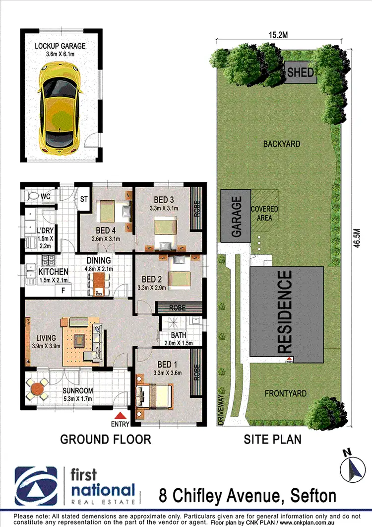 Floorplan of Homely house listing, 8 Chifley Avenue, Sefton NSW 2162