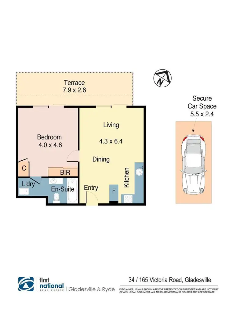 Floorplan of Homely apartment listing, 34/165 Victoria Road, Gladesville NSW 2111