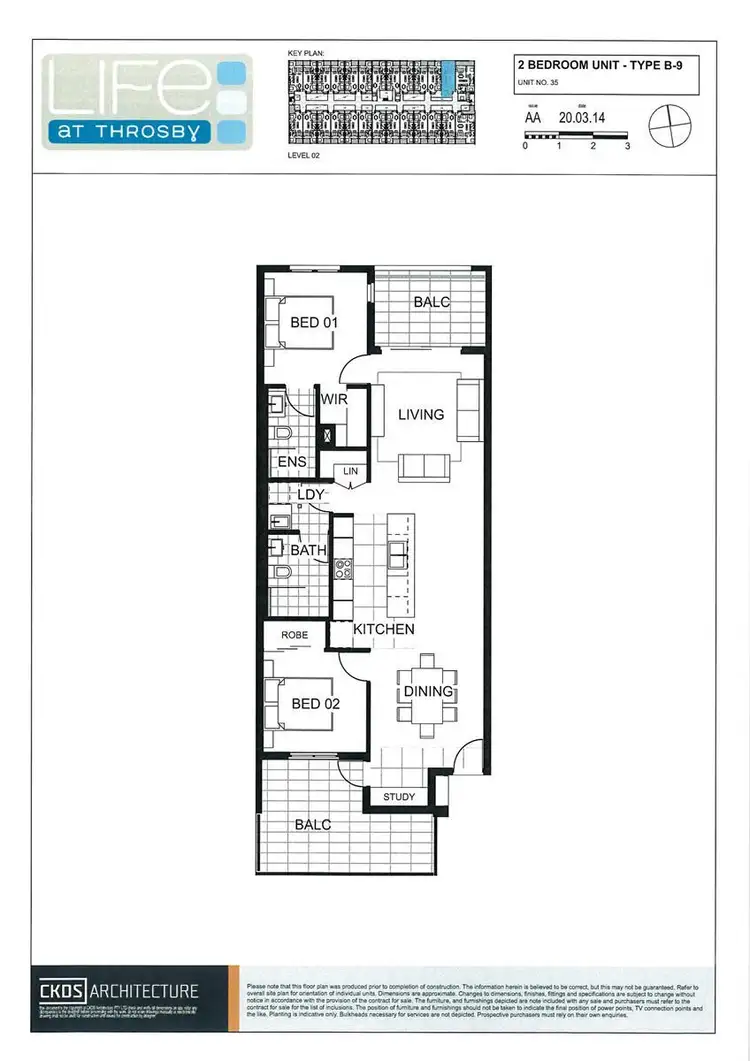 Floorplan of Homely apartment listing, 35/18 Throsby Street, Wickham NSW 2293