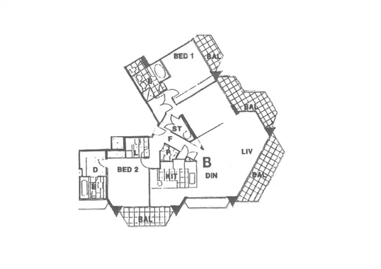 Floorplan of Homely apartment listing, 'THE INLET', 24 Breaker Street, Main Beach QLD 4217