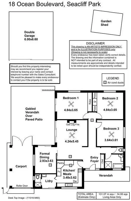 Floorplan of Homely house listing, 18 Ocean Boulevard, Seacliff Park SA 5049