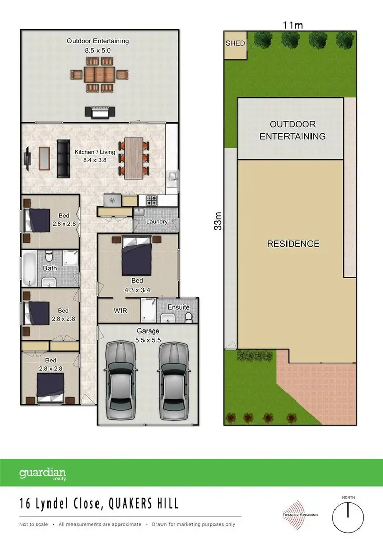 Floorplan of Homely house listing, 16 Lyndel Close, Quakers Hill NSW 2763