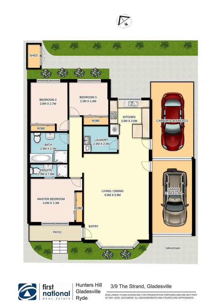 Floorplan of Homely villa listing, 3/9 The Strand, Gladesville NSW 2111