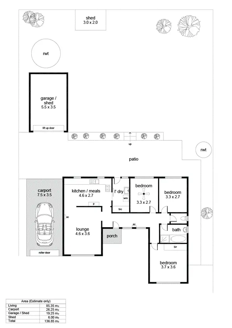 Floorplan of Homely house listing, 8 Amanda Way, Reynella SA 5161