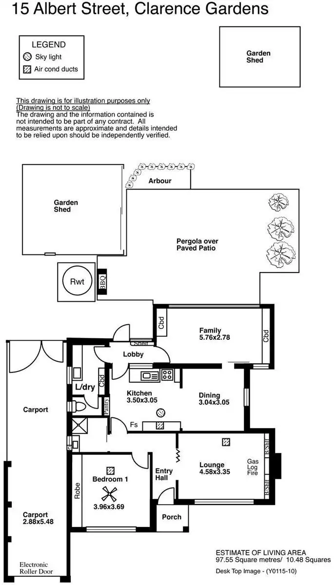 Floorplan of Homely house listing, 15 Albert Street, Clarence Gardens SA 5039