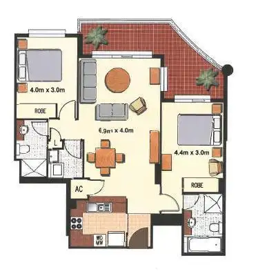 Floorplan of Homely apartment listing, 'THE CREST'_15 _Breaker Street, Main Beach QLD 4217