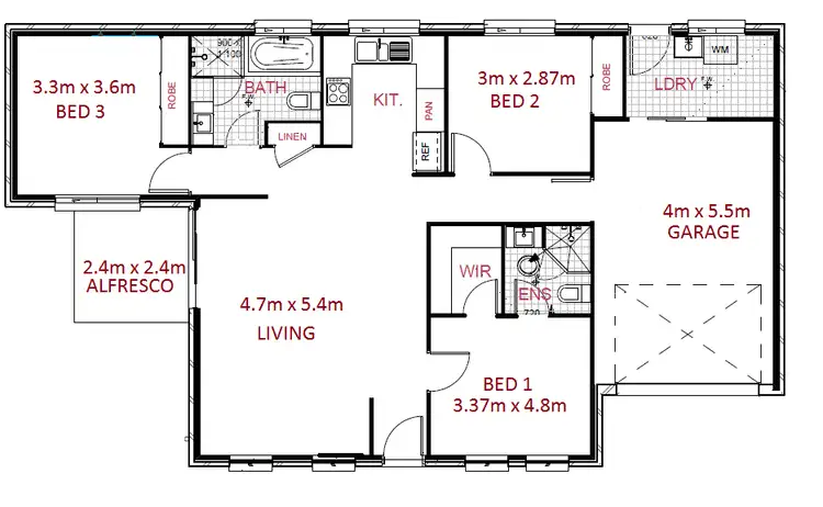 Floorplan of Homely house listing, 219A Anderson Drive, Beresfield NSW 2322