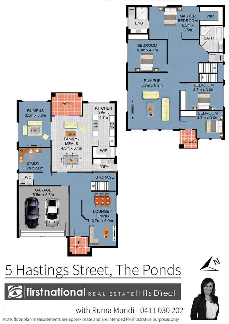 Floorplan of Homely house listing, 5 Hastings Street, The Ponds NSW 2769