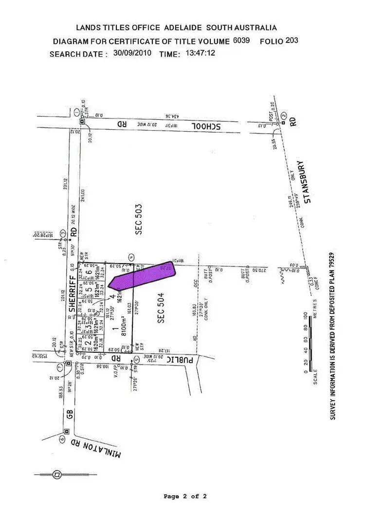 Floorplan of Homely land listing, LOT 5/5 GB Sherriff Road, Yorketown SA 5576