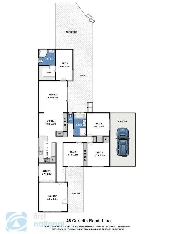 Floorplan of Homely house listing, 45 Curletts Road, Lara VIC 3212