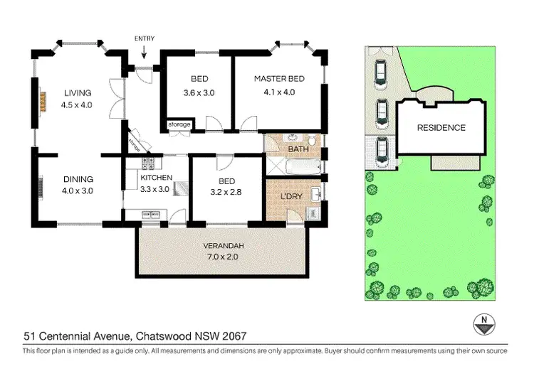 Floorplan of Homely house listing, 51 Centennial Avenue, Chatswood NSW 2067