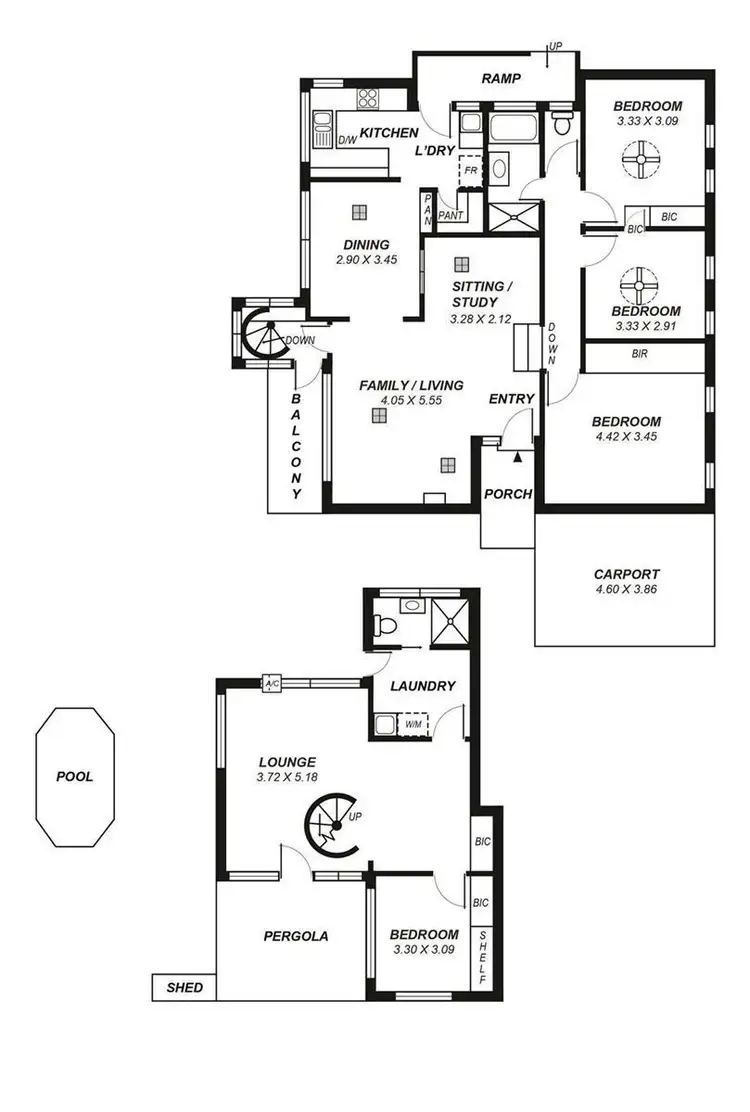 Floorplan of Homely house listing, 55 Malcolm Street, Bedford Park SA 5042