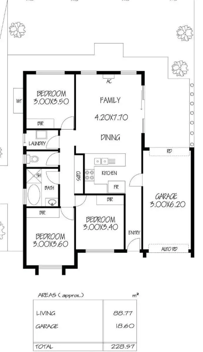 Floorplan of Homely house listing, 1H Osborne Street, Evanston Gardens SA 5116