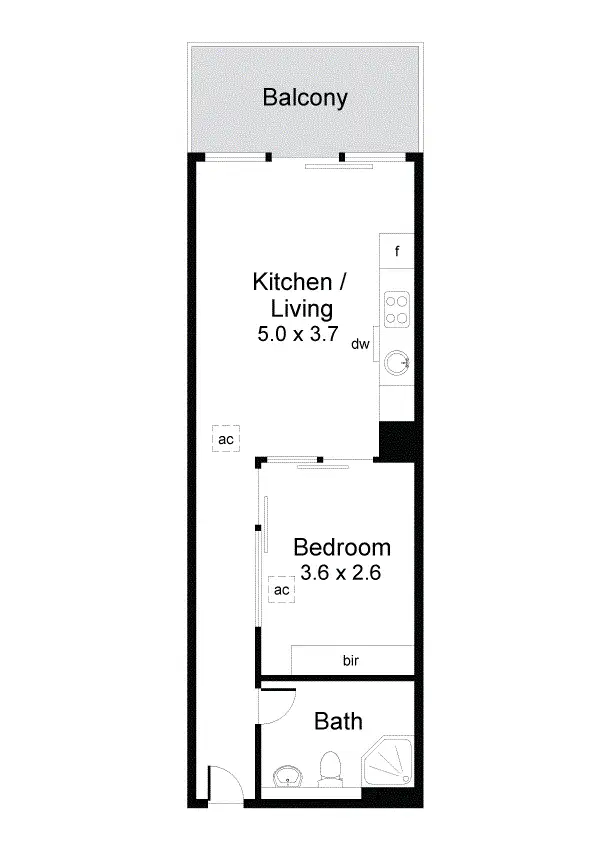 Floorplan of Homely apartment listing, 428/16 Holdfast Promenade, Glenelg SA 5045