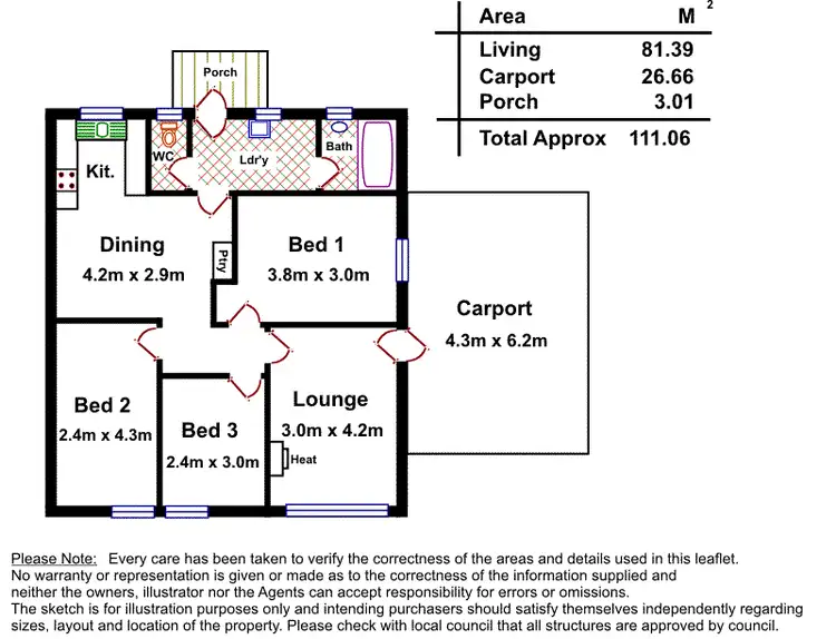 Floorplan of Homely house listing, 13 Chillingworth Road, Elizabeth East SA 5112