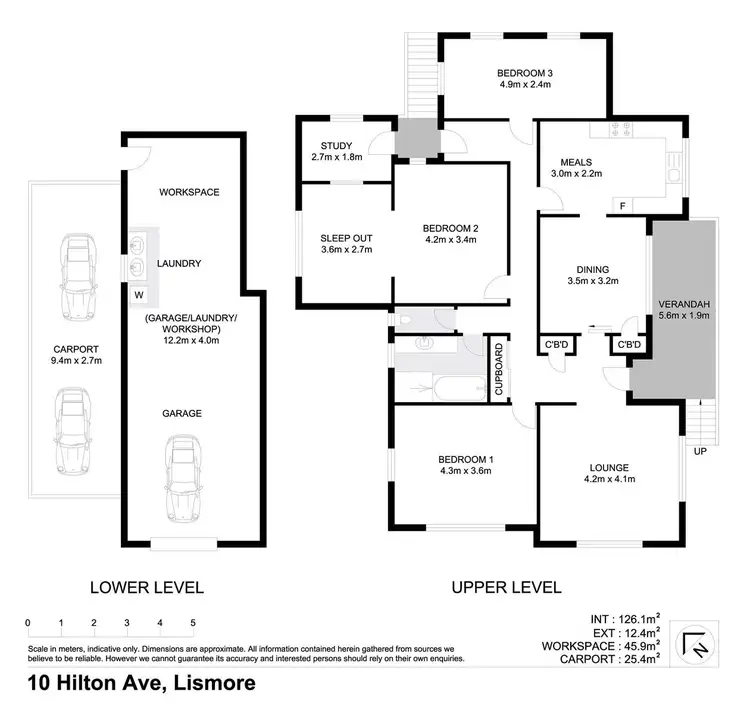 Floorplan of Homely house listing, 10 Hilton Avenue, Lismore Heights NSW 2480