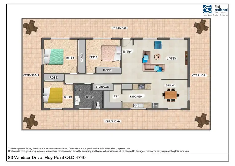 Floorplan of Homely house listing, 83 Windsor Drive, Hay Point QLD 4740