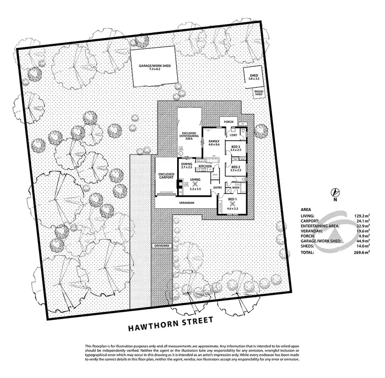 Floorplan of Homely house listing, 12 Hawthorn Street, Dawesley SA 5252