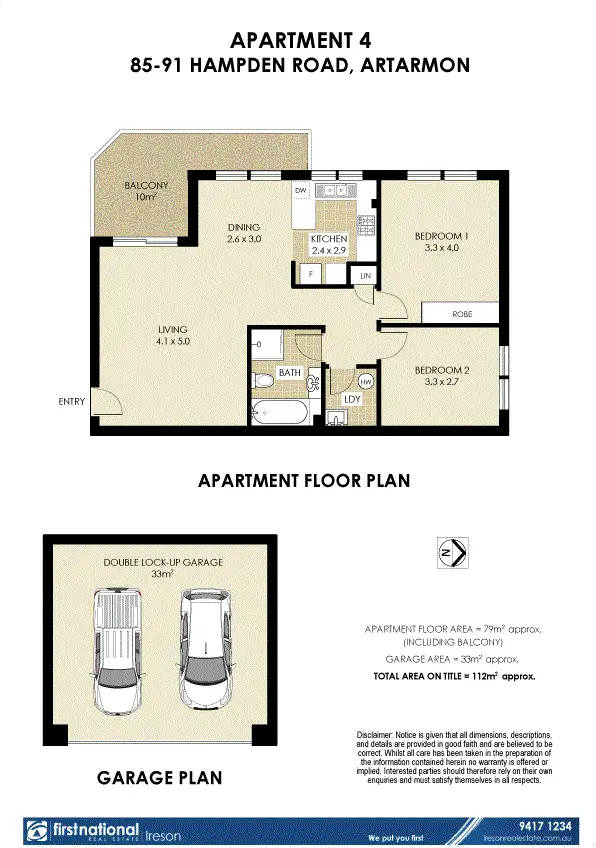 Floorplan of Homely apartment listing, 4/85-91 Hampden Road, Artarmon NSW 2064