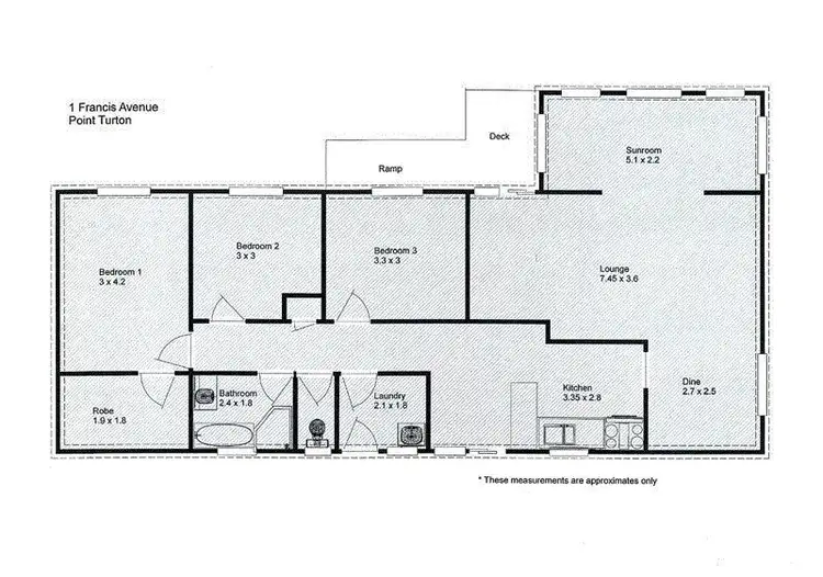 Floorplan of Homely house listing, 1 Francis Avenue, Point Turton SA 5575