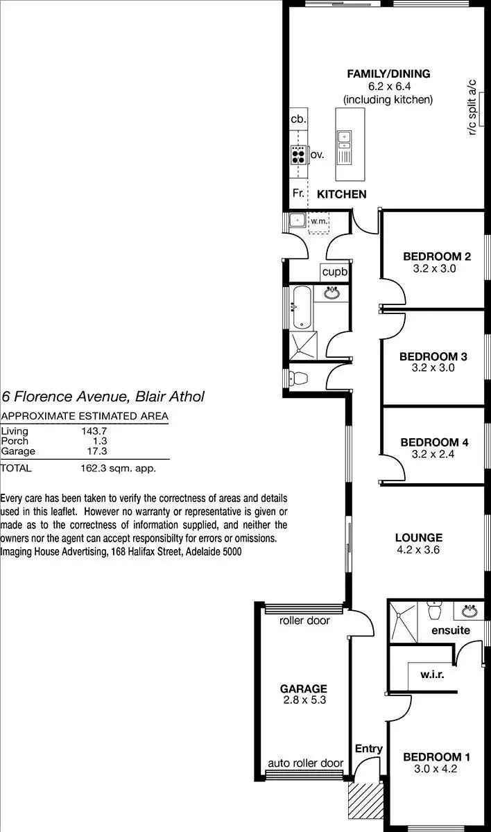 Floorplan of Homely house listing, 6 Florence Avenue, Blair Athol SA 5084