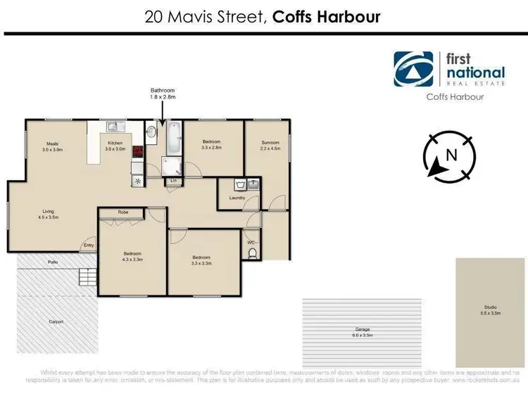 Floorplan of Homely house listing, 20 Mavis Street, Coffs Harbour NSW 2450