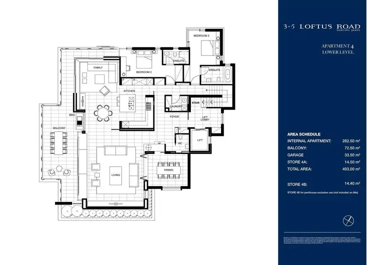 Floorplan of Homely apartment listing, 5 Loftus Road, Darling Point NSW 2027