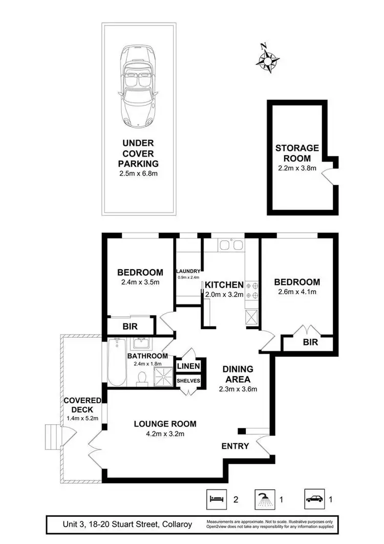 Floorplan of Homely apartment listing, 3/18-20 Stuart Street, Collaroy NSW 2097