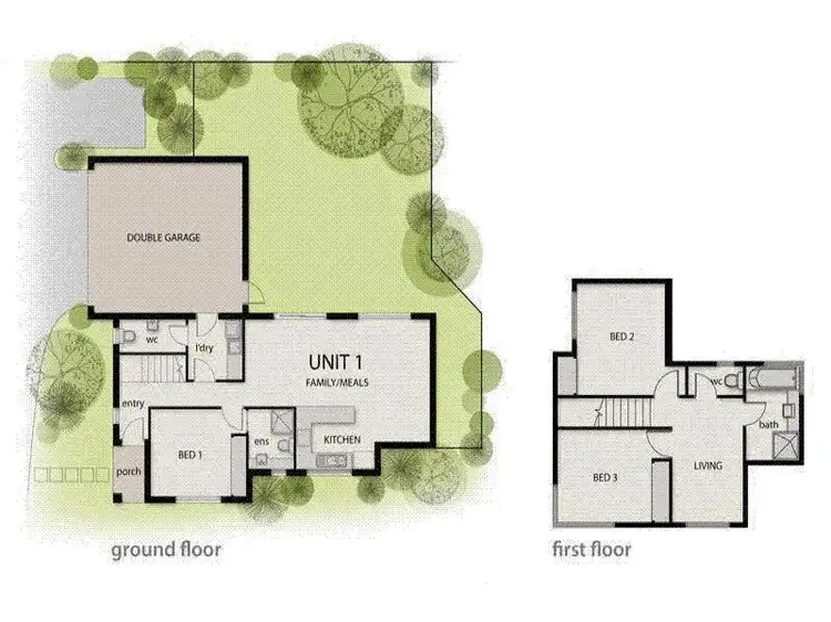Floorplan of Homely unit listing, 1/2A Rupert Street, Ringwood VIC 3134