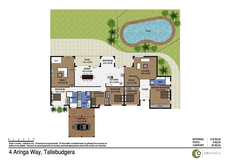 Floorplan of Homely house listing, 4 Aringa Way, Tallebudgera QLD 4228