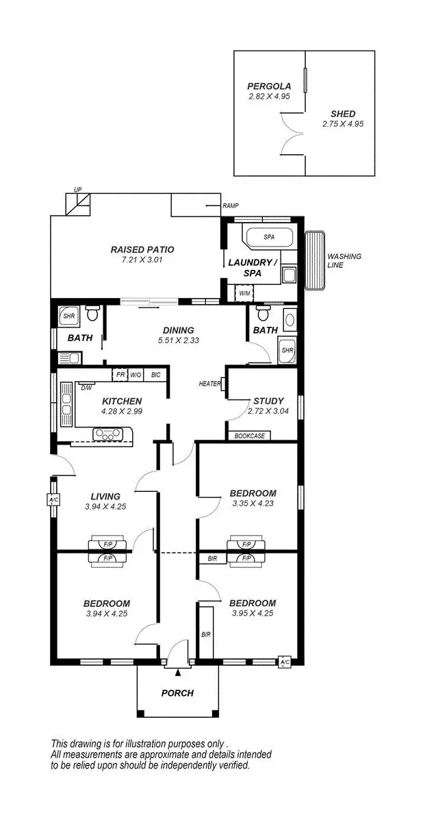 Floorplan of Homely house listing, 308 Cross Road, Clarence Park SA 5034