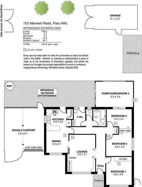 Floorplan of Homely house listing, 152 Maxwell Road, Para Hills SA 5096