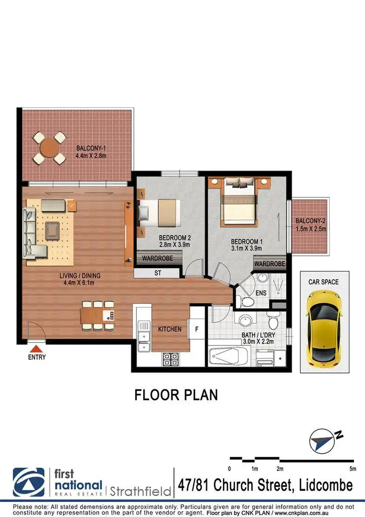 Floorplan of Homely apartment listing, 47/81 church Street, Lidcombe NSW 2141