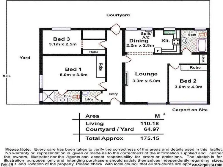 Floorplan of Homely unit listing, 5/11 Davaar Place, Adelaide SA 5000