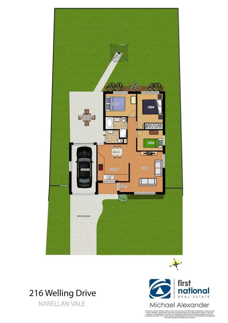 Floorplan of Homely house listing, 216 Welling Drive, Mount Annan NSW 2567