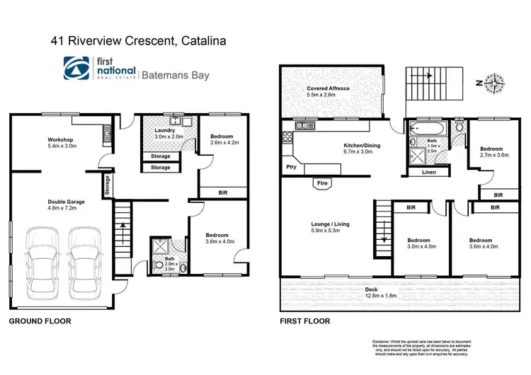 Floorplan of Homely house listing, 41 Riverview Crescent, Catalina NSW 2536