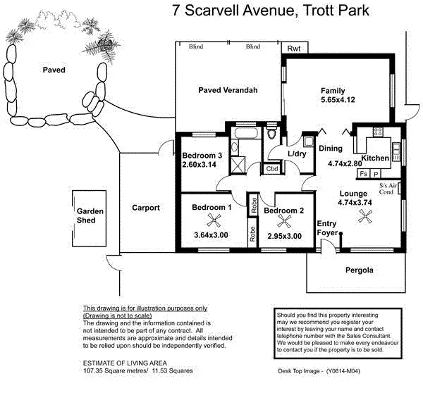 Floorplan of Homely house listing, 7 Scarvell Avenue, Trott Park SA 5158