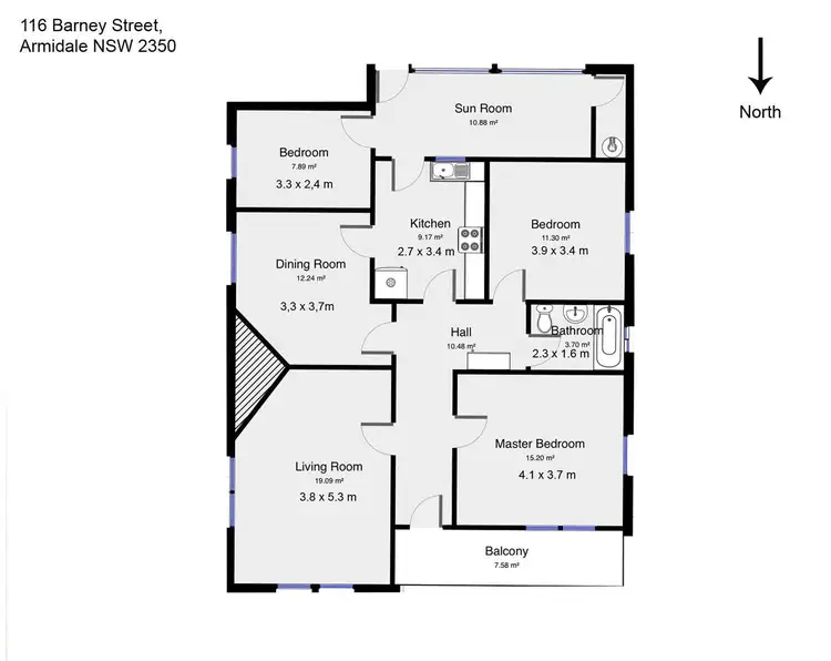 Floorplan of Homely house listing, 116 Barney Street, Armidale NSW 2350
