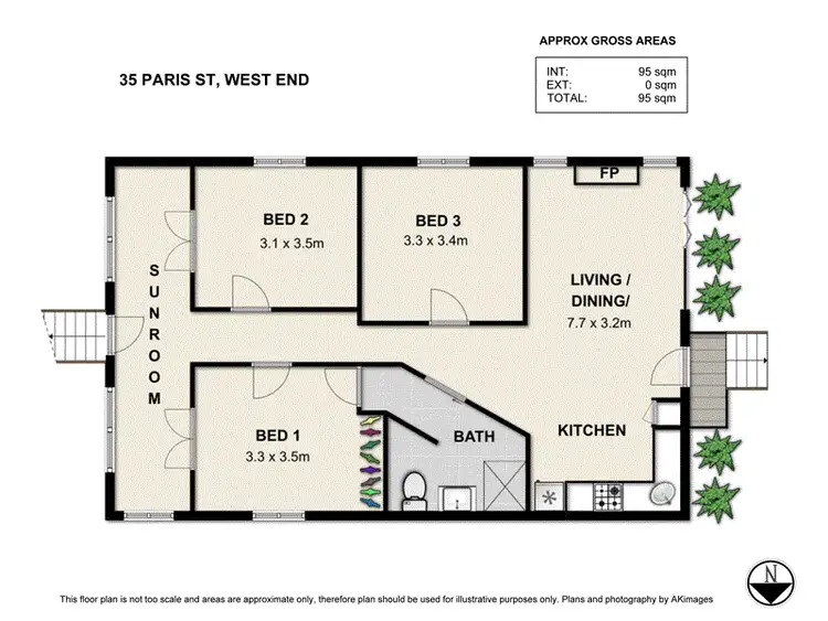 Floorplan of Homely house listing, 35 Paris Street, West End QLD 4101