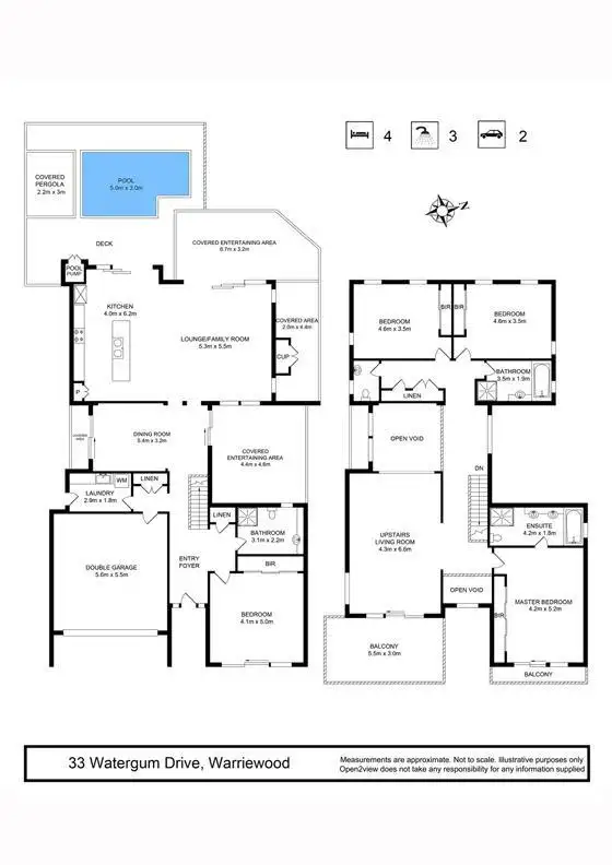 Floorplan of Homely house listing, 33 Watergum Drive, Warriewood NSW 2102