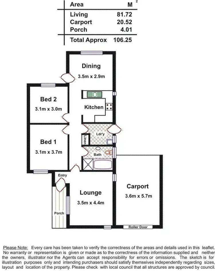 Floorplan of Homely house listing, 25 Whitestone Crescent, Seaford Rise SA 5169